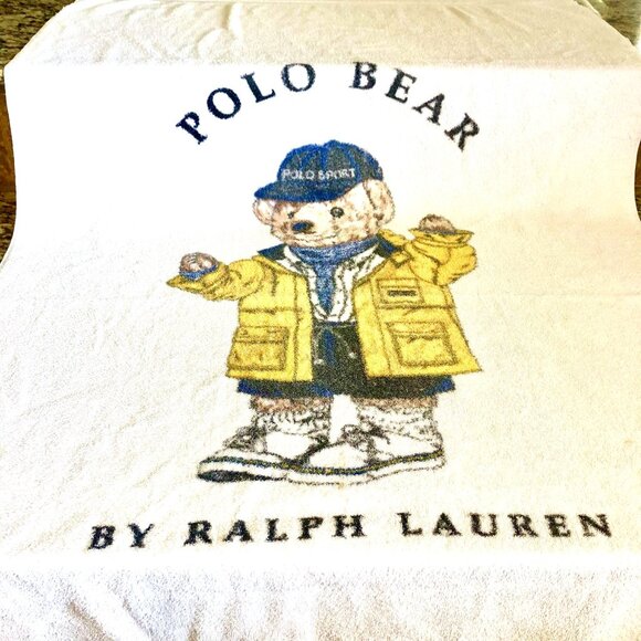 Ralph Lauren Other - Y2K Vintage 1992 RALPH LAUREN Polo Sport Polo Bear Beach Towel 72"X 35"